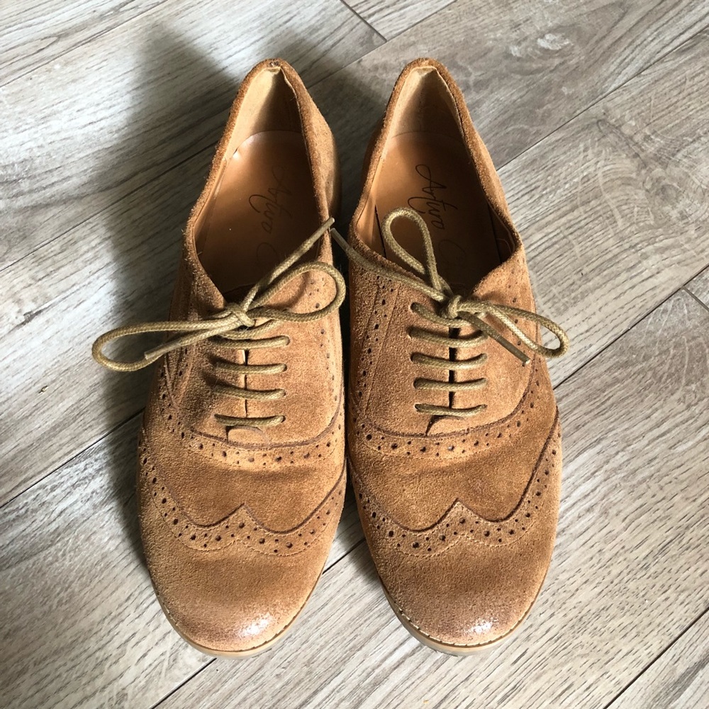 Arturo Chiang suede oxford shoes